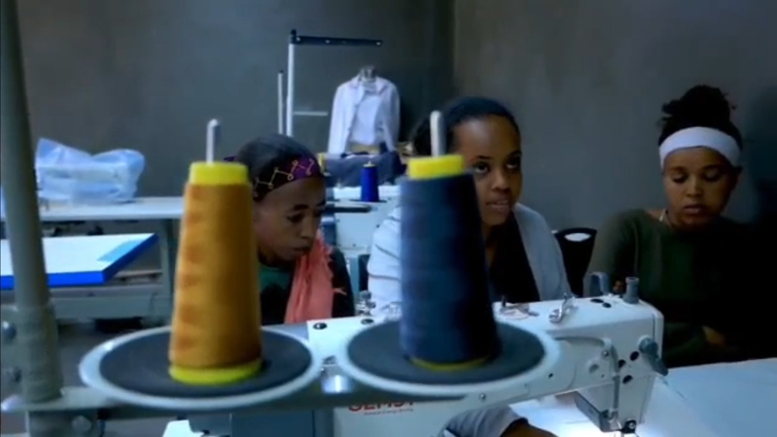 Garment training session at Agena Polytechnic